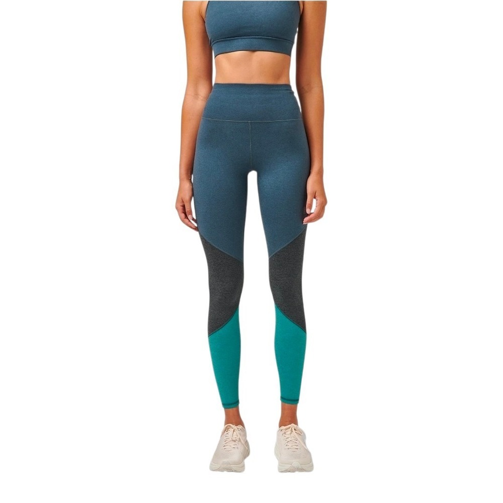 Greatness Wins Size Small Dark Sky Colorblock Leggings Women Athletic Stretch